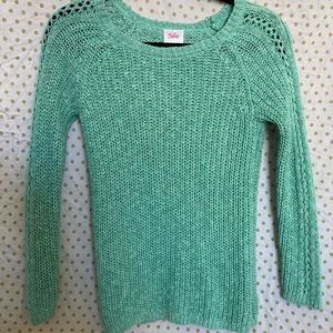 Justice turquoise sweater